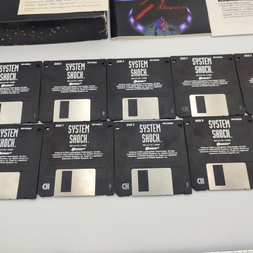System Shock PC 1994 like new, boxed with 3.5’ floppy disks and manuals