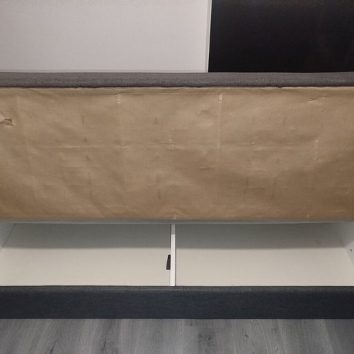 Three-seater sofa bed, anthracite, Praktiker model