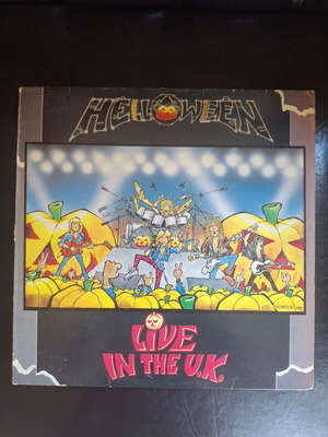 Helloween Live In The U.K. vinyl used, 1989 Greek first pressing