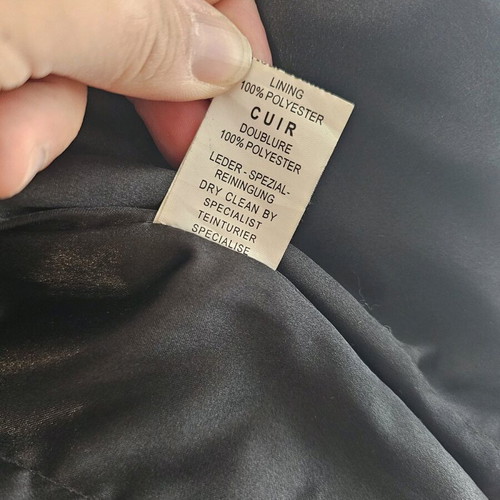 Leather jacket black like new, size S