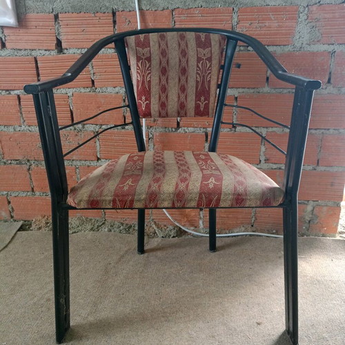 Iron chairs used, set of 47 with cushions