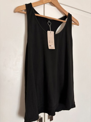 Sleeveless blouse new, black, size XL