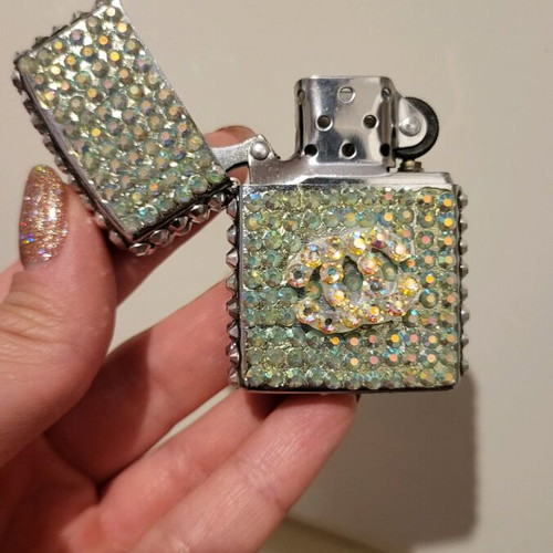 Handmade lighter with rhinestones new