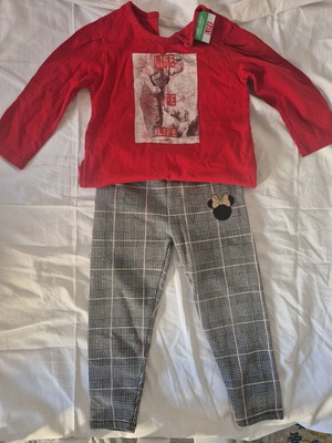 Set blouse and pants used, 2-3 years old, autumn spring