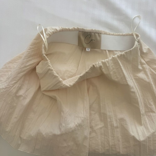 Cori high-waisted shorts like new, beige, airy viscose