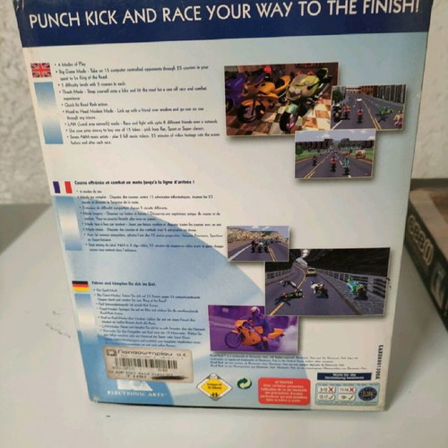 Road Rash EA Classics PC game used, big box English Windows
