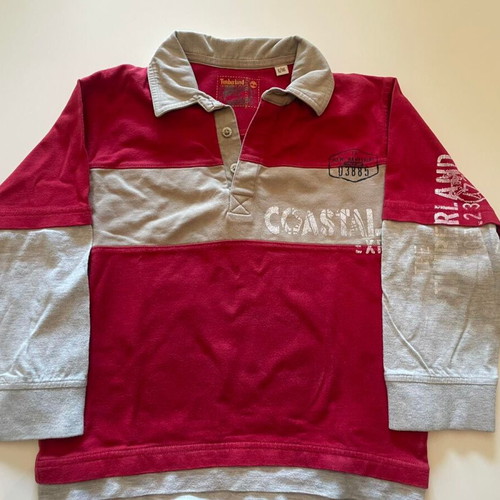 Timberland long sleeve rugby style shirt, size 6