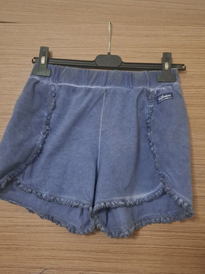 Sprint girls' shorts like new, faded blue with fringes, size 16 years
