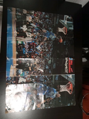 Slam Dunk Champion Isiah Rider poster used from 90s dunk contest