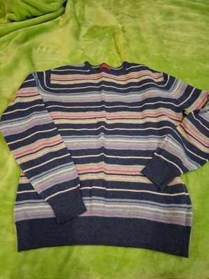Men's wool sweater new, multicolor, size L