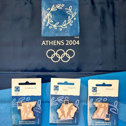 Athens 2004 Olympic pins set of 9 authentic, new