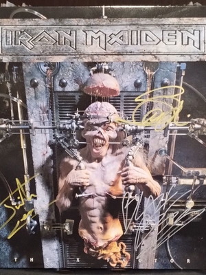 Iron Maiden The X Factor 2LP reissue 2017, like new, signed