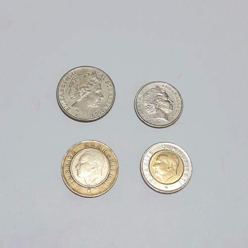 Foreign coins used in good condition