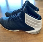 Adidas Basketball Shoes Like New, Black with White Details, Size 44