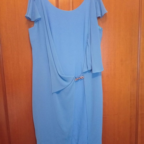 Forel midi cocktail dress size 54, blue