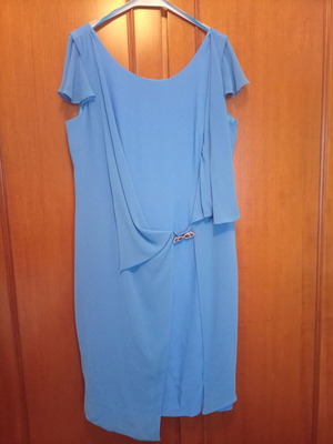 Forel midi cocktail dress size 54, blue