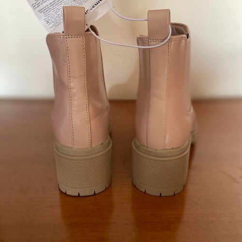Amazon ankle boots new, beige, size 35-35.5