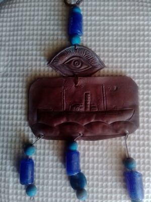 Handmade wall hanging talisman with nautical theme