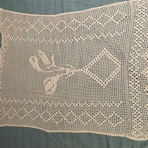 Hand-Embroidered Table Linen 1m x 70cm like new