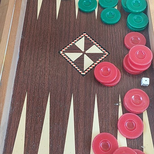 Wooden backgammon