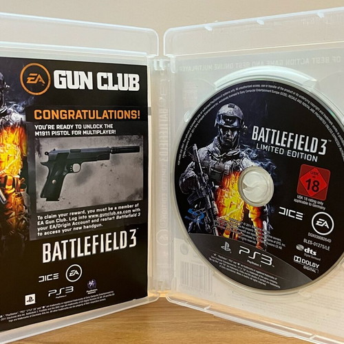 Battlefield 3 Limited Edition PS3 game used, action