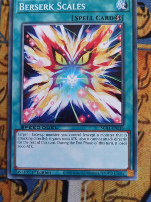 Berserk Scales Quick Play Spell card like new