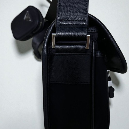 Prada Re Nylon Saffiano shoulder bag, black
