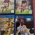  Βιντεοπαιχνίδια PS4 FIFA ,17,18.δυο παιχνίδια πωλούνται πακέτο τα άλλα δεν είναι διαθέσιμα.