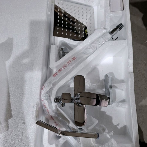 Shower column new with square inox 20×20 bell