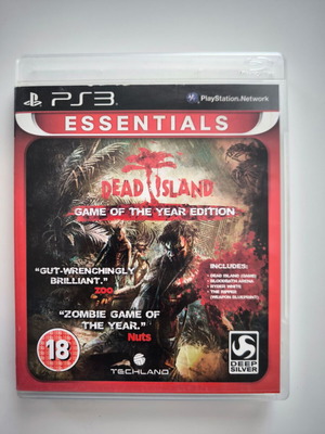 Dead Island Game of the Year Edition PS3 game like new