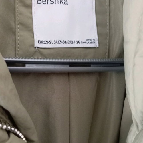 Bershka spring jacket like new, green, XS-S