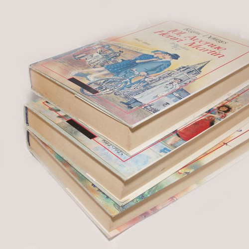 Books 3 French-language novels like new, World War II theme