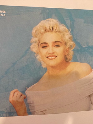 Madonna Nick Kamen ένθετο αφίσα από περιοδικό Μανίνα σαν καινούργιο