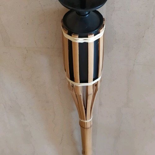 Wooden Davlos torch like new, height 1.30 m