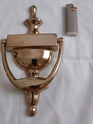 Door knocker new with gold plating, classic design