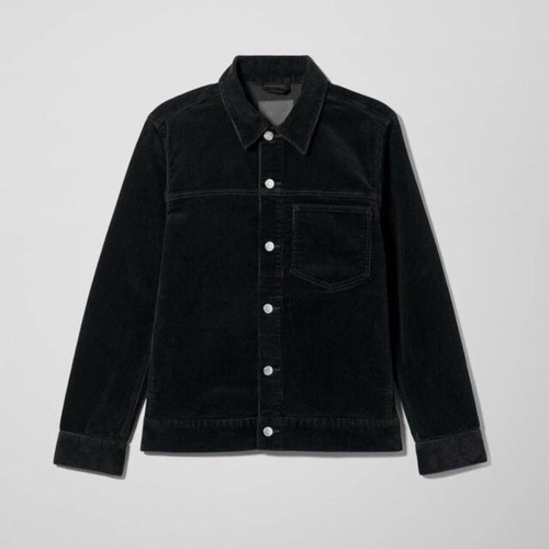 Weekday Core Corduroy Jacket black, new, size L