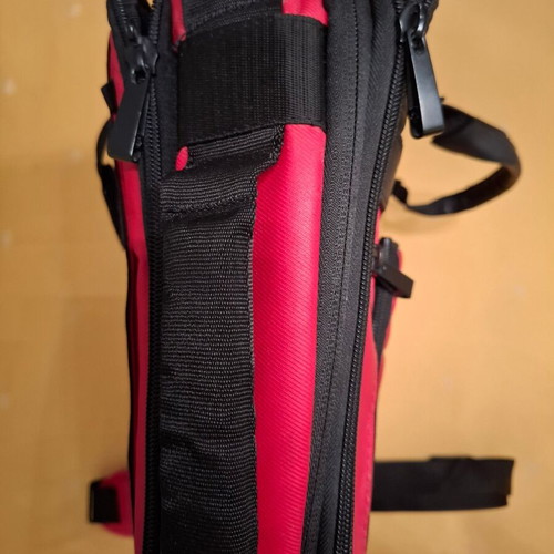 Samsonite laptop bag like new, red and black