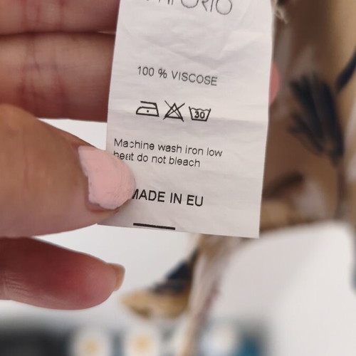 Vittorio Artist viscose shirt large, like new, beige and brown