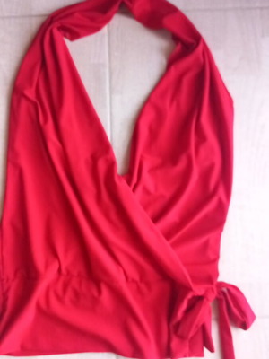 Backless shirt red size Medium like new