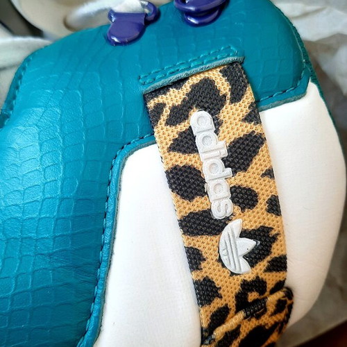 Adidas x Jeremy Scott JS Bones "Flintstones" Leopard sneakers size US 9