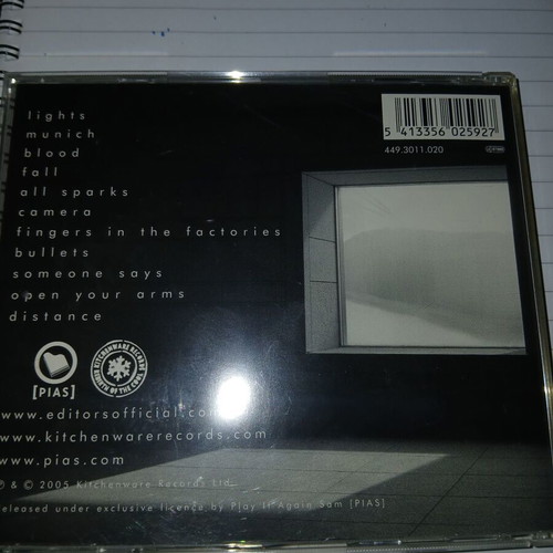 Editors The Back Room CD used, rock