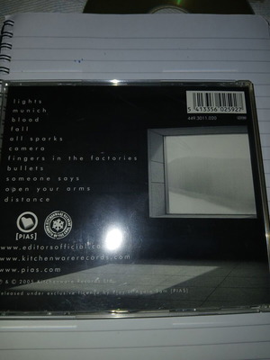 Editors The Back Room CD used, rock