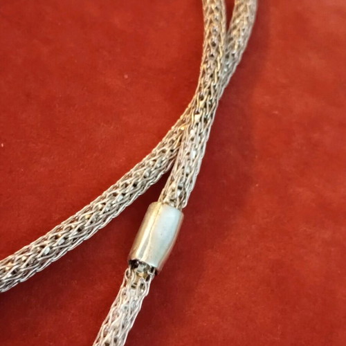 Lalaunis A21 925 silver double necklace vintage used