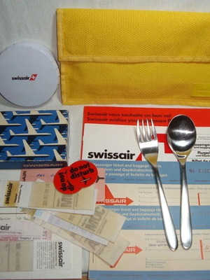 Swissair Airlines collection of rare vintage items like new