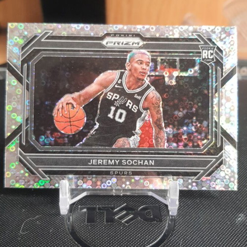 2022-23 Panini Prizm Jeremy Sochan Fast Break Variation Silver Disco Rookie RC like new