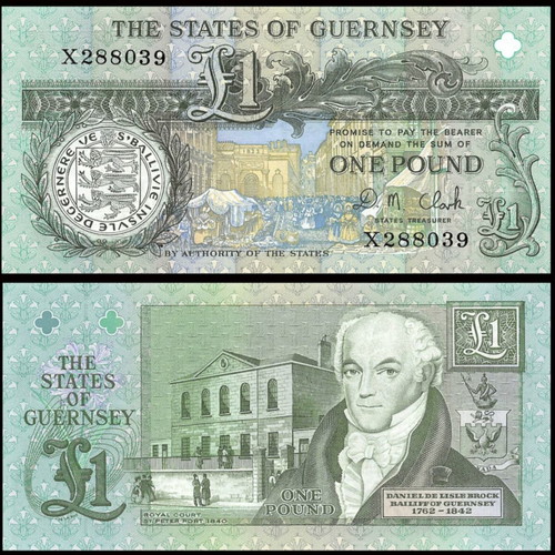 Guernsey 1 Pound banknote 1991-2016 UNC, new