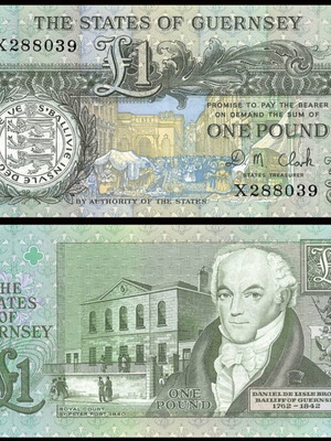 Guernsey 1 Pound banknote 1991-2016 UNC, new