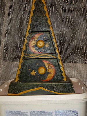Handmade collectible storage piece with two drawers from Africa