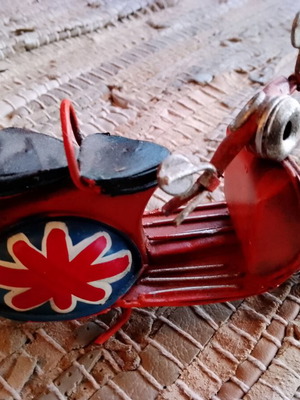 Decorative metal Vespa used
