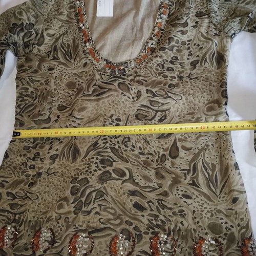 Bluenote airy dress new in olive color size M